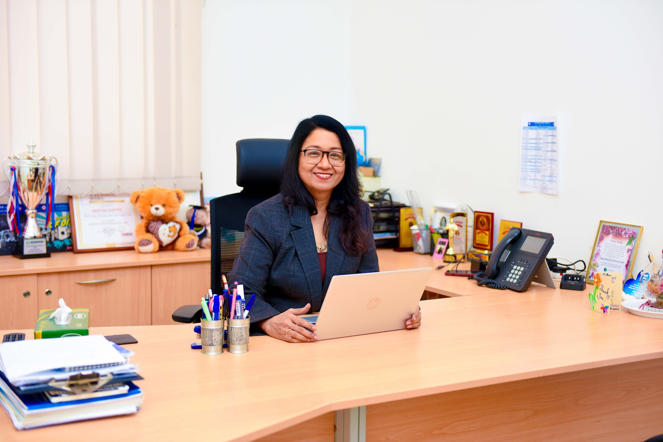 Mrs. Neetha Shetty, Principal of Al Diyafah High School LLC